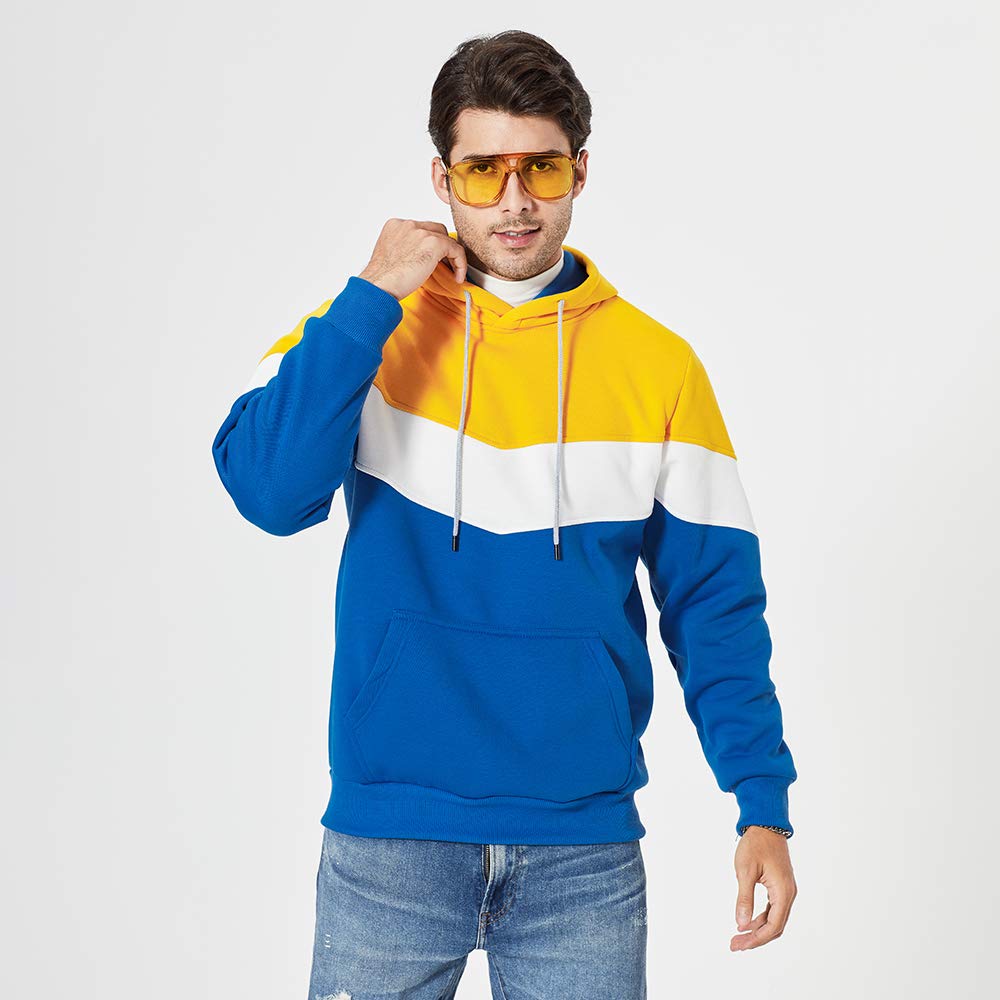 TOLOER Men's Fleece Pullover Hoodie with Kangaroo Pockets - Soft Blend Long Sleeve Sweatshirt for Casual Wear, Outdoor Activities & Lounge Comfort