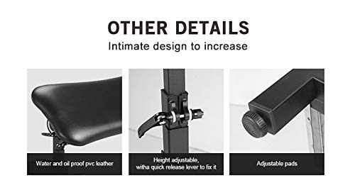 TATARTIST Heavy Duty Adjustable Tattoo Armrest Stand - Portable Arm & Leg Support for Tattoo Artists - Professional Studio Equipment for Comfortable Tattooing Sessions - Perfect for Tattoo Shops, Home Studios & Mobile Artists