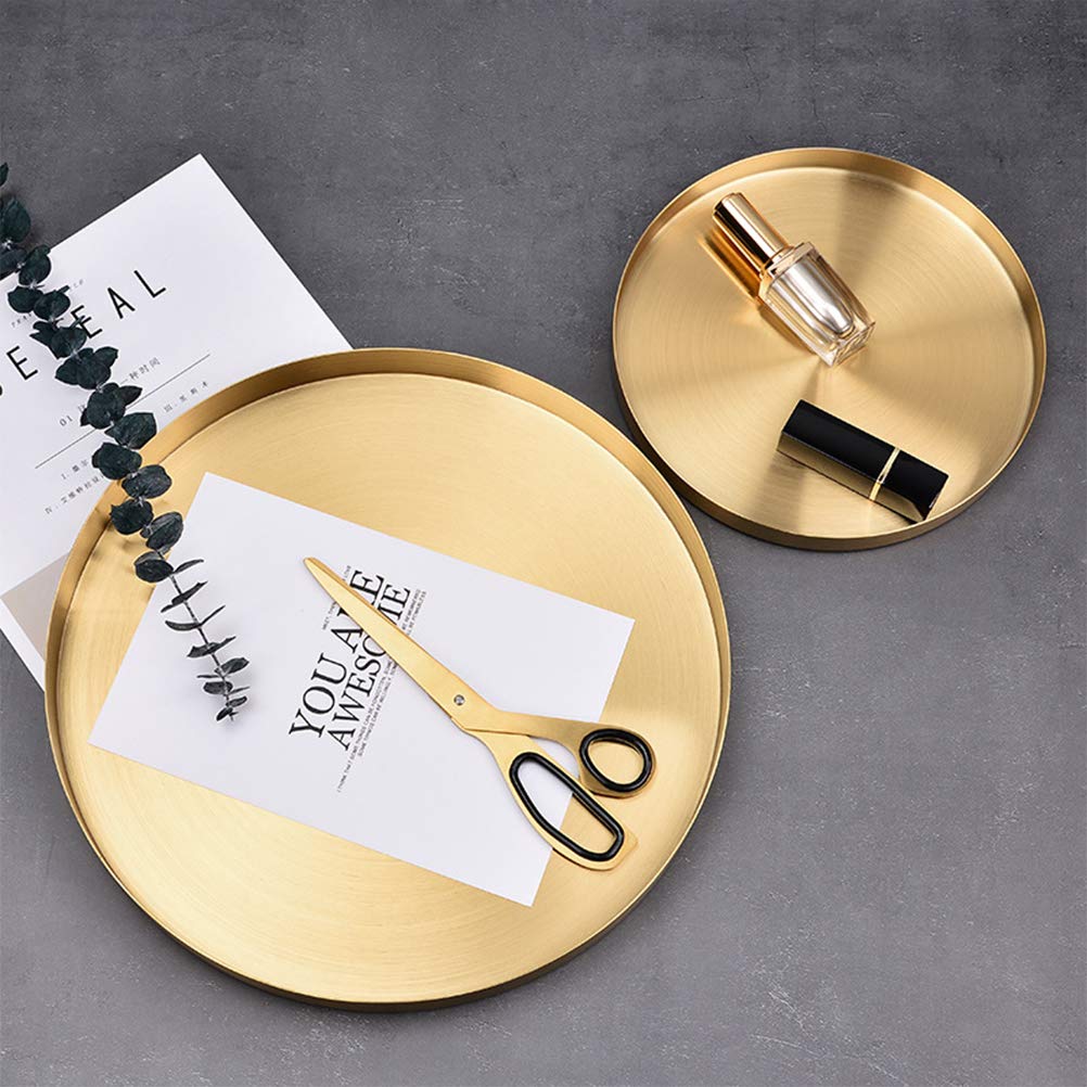 KESYOO Stainless Steel Jewelry Tray Organizer - Premium Metal Jewelry Storage & Display Tray for Rings, Earrings, Necklaces - Perfect for Home, Retail Store & Travel Jewelry Organization