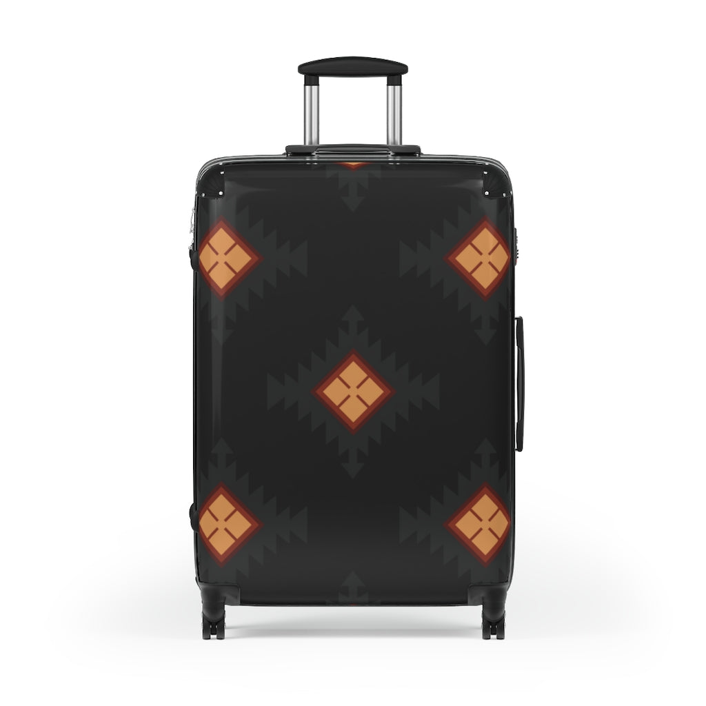 Durable Hardshell Cabin Suitcase - 3 Sizes Available (Carry-On, Medium, Large) with Stylish Southwestern Design - Perfect for Air Travel, Road Trips & Weekend Getaways