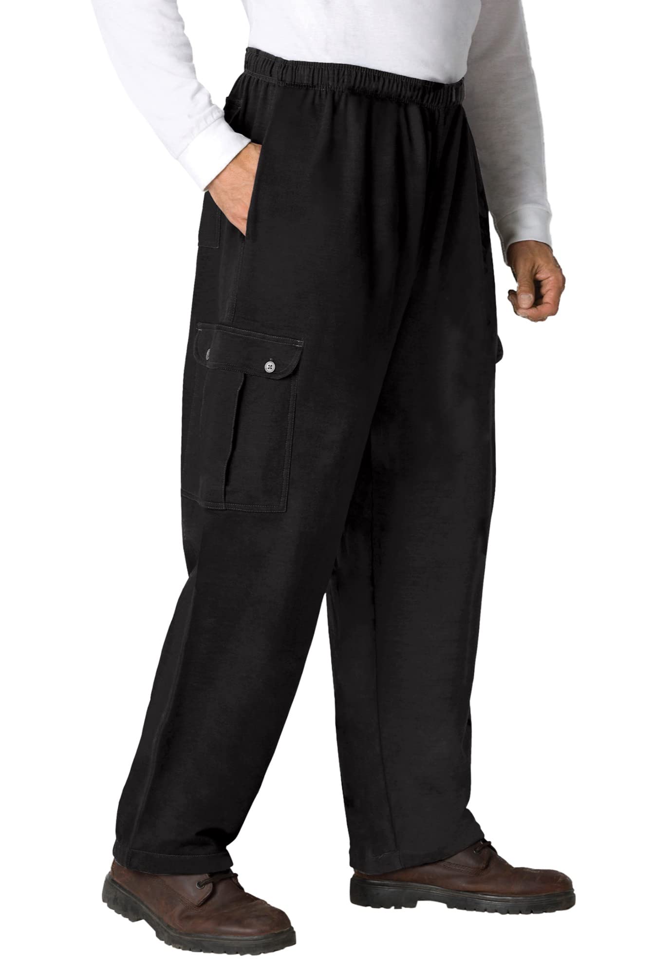 KingSize Men's Big & Tall Thermal Waffle-Lined Cargo Pants - Winter Workwear for Outdoor Jobs & Cold Weather Activities