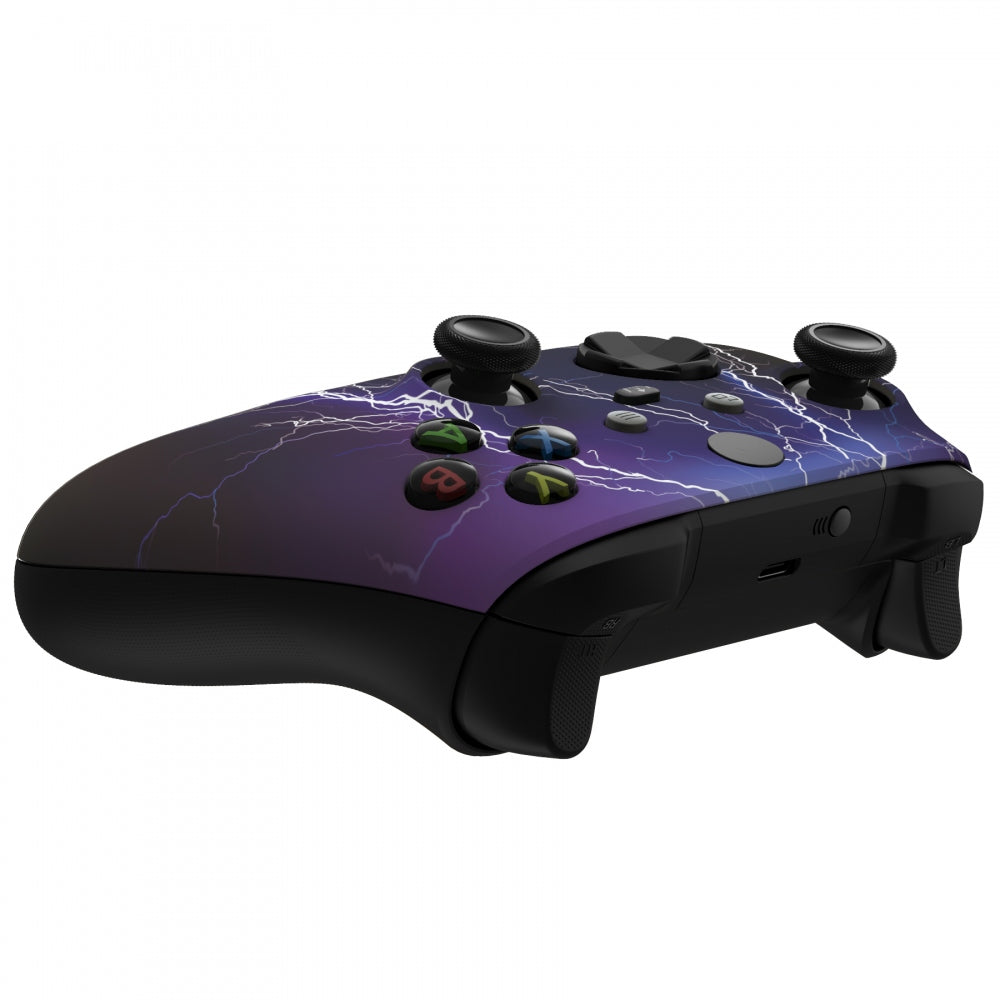 eXtremeRate Purple Storm Replacement Front Housing Shell for Xbox Series X & S Controller - Custom Gaming Shell for Enhanced Gaming Experience