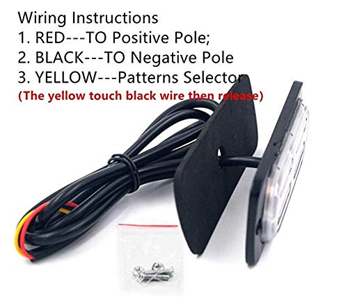 MASO 20LED Side Marker Lights - Yellow & White Truck Trailer Warning Lamps (4PCS) for Enhanced Road Safety | Perfect for Semi Trucks, Trailers & Commercial Vehicles in Low Visibility Conditions