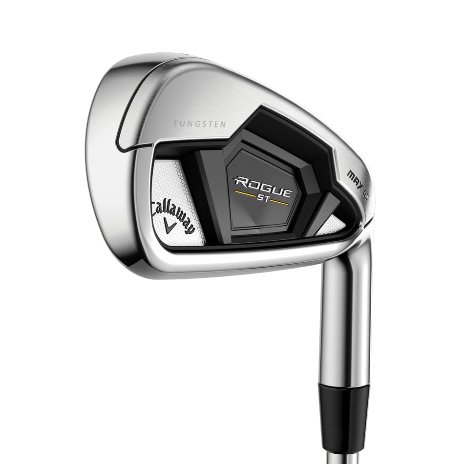 Callaway Golf Rogue ST MAX OS Lite Iron Set - Premium Forged Golf Clubs for Men & Women | Perfect for Beginners & High Handicappers | Ideal for Driving Range & Course Play