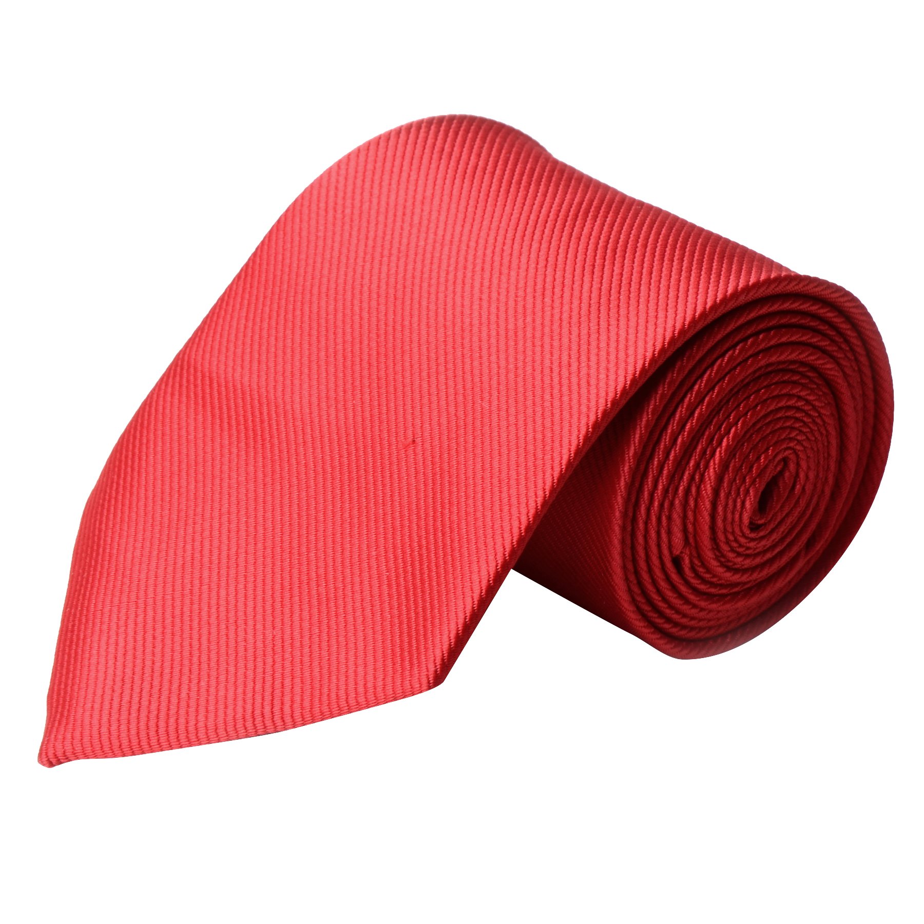 QBSM Men's Solid Polyester Neckties - Classic Pure Color Formal Neck Ties for Business, Office, Wedding & Special Occasions