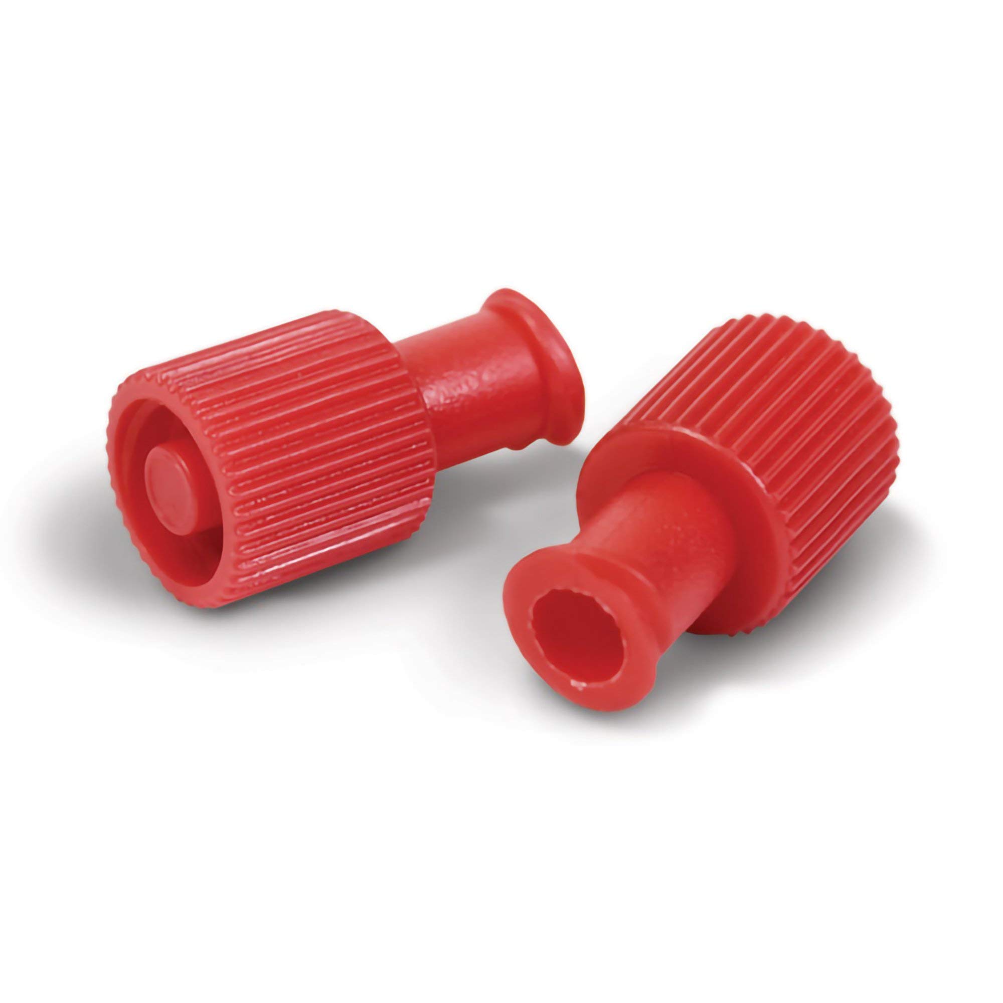 TCBCOMBICAP Dual-Function Luer Lock Syringe Tip Caps - 100pcs/Box - Sterile Needle-Free Protection for Medical & Lab Use - Perfect for Hospitals, Clinics & Home Healthcare
