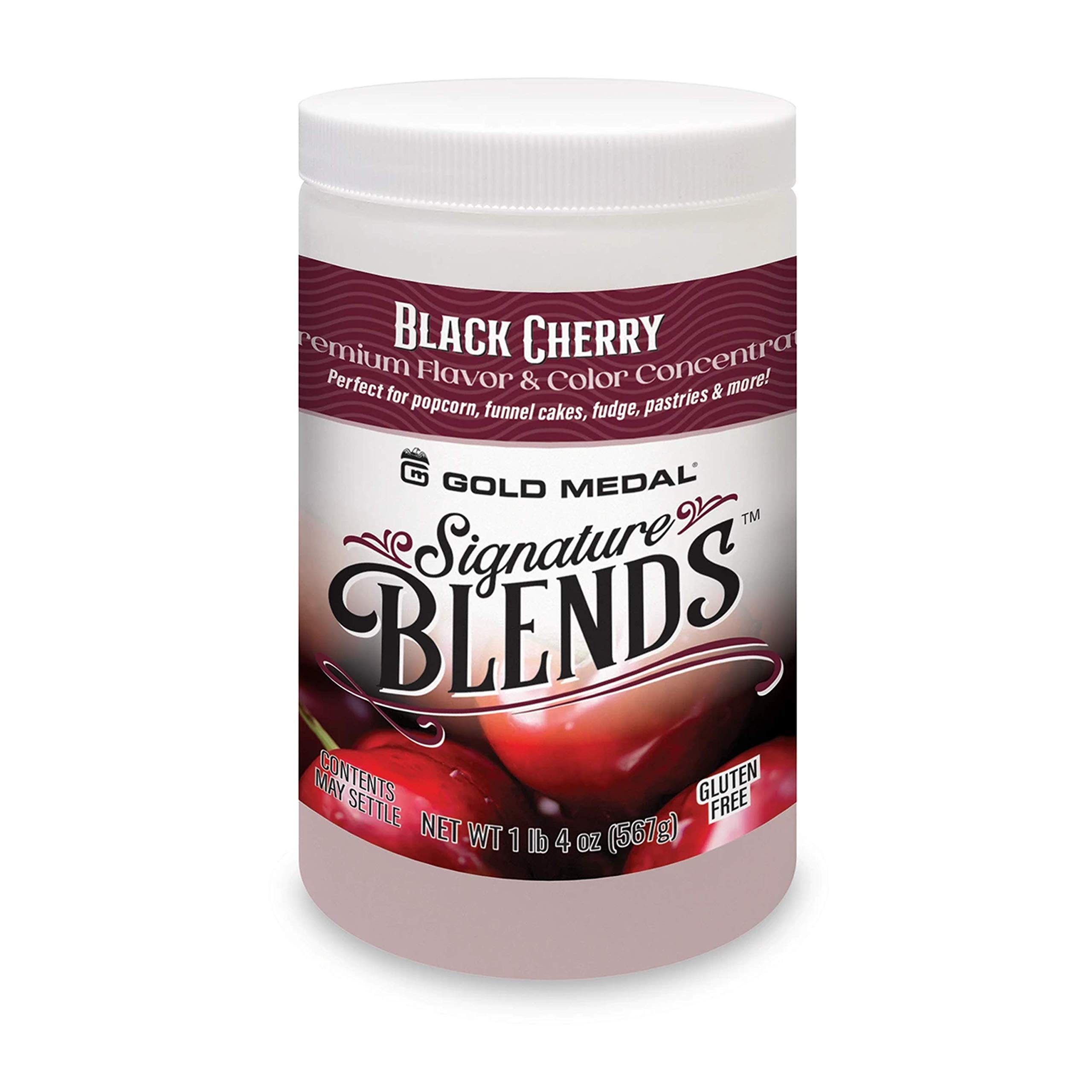 Gold Medal Products Signature Blends Candy Glaze - Black Cherry Flavor for Cotton Candy, Ice Cream & Dessert Toppings