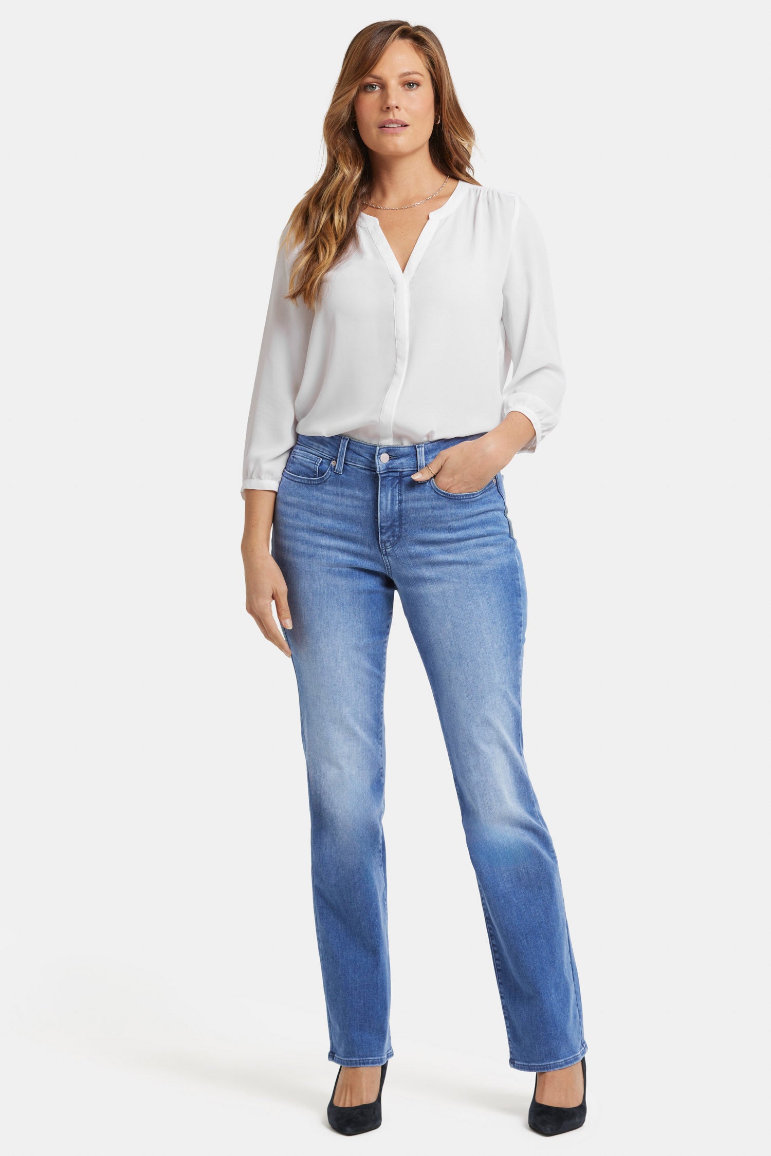 Blake Slim Flared Jeans for Women - High Waisted Stretch Denim Pants with Bootcut Leg | Perfect for Casual Wear, Date Night & Office Outfits