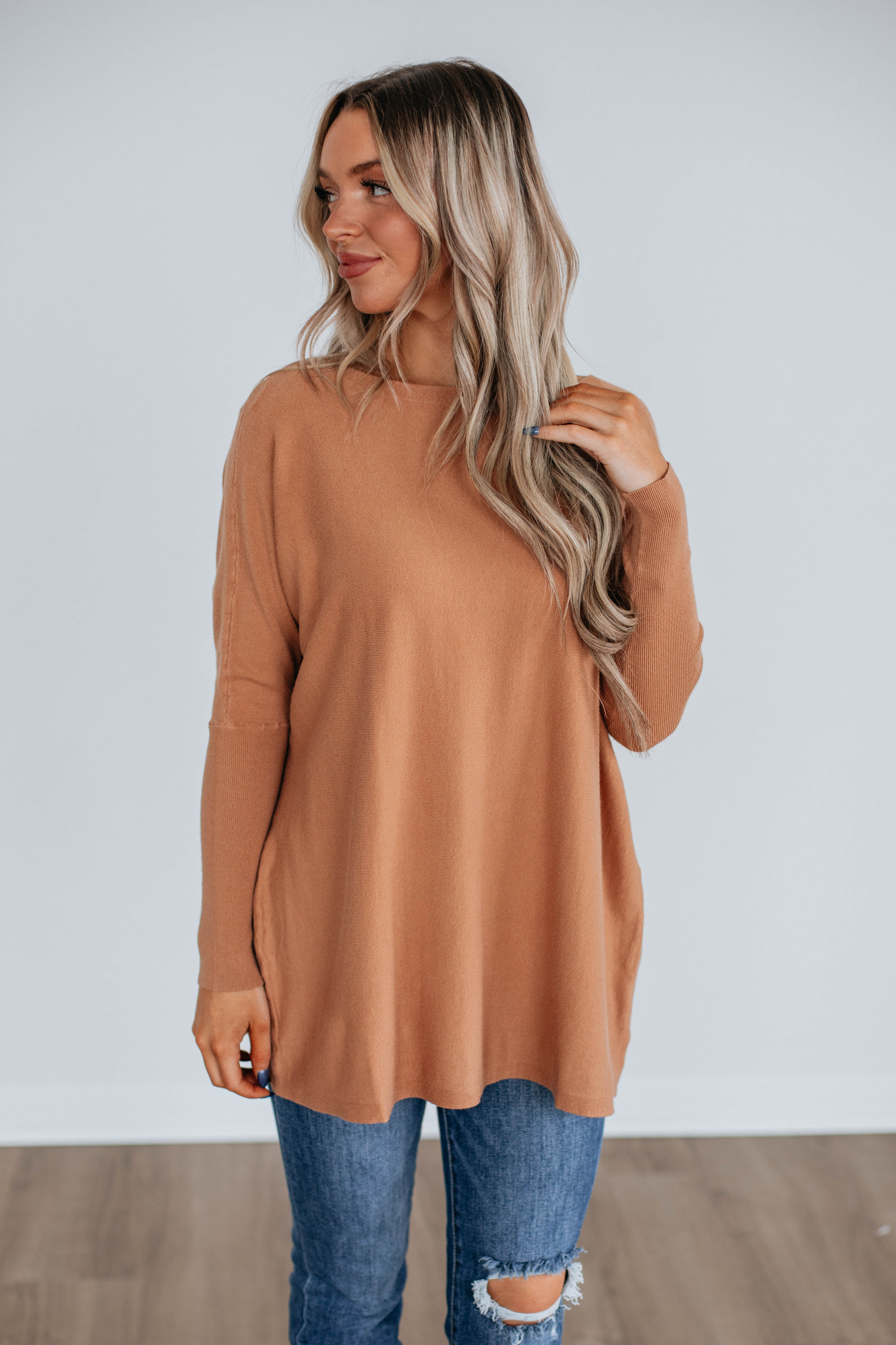 Edella Women's Cozy Knit Sweater - Soft & Warm Pullover for Fall & Winter - Perfect for Casual Outfits, Office Wear & Holiday Gatherings