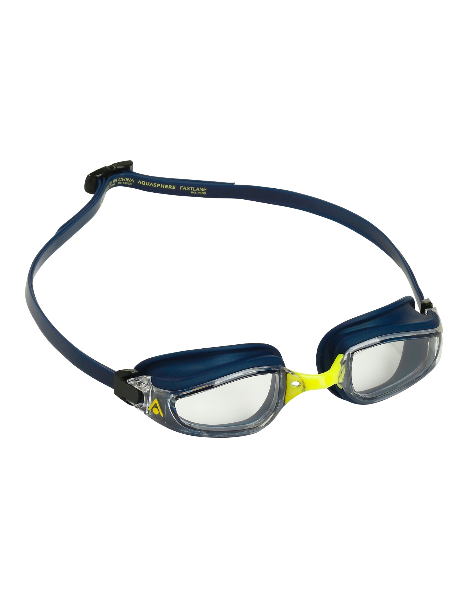 Fastlane Swim Goggles with Clear Lens - Anti-Fog UV Protection for Competitive Swimming & Training - Perfect for Pool, Open Water & Triathlon