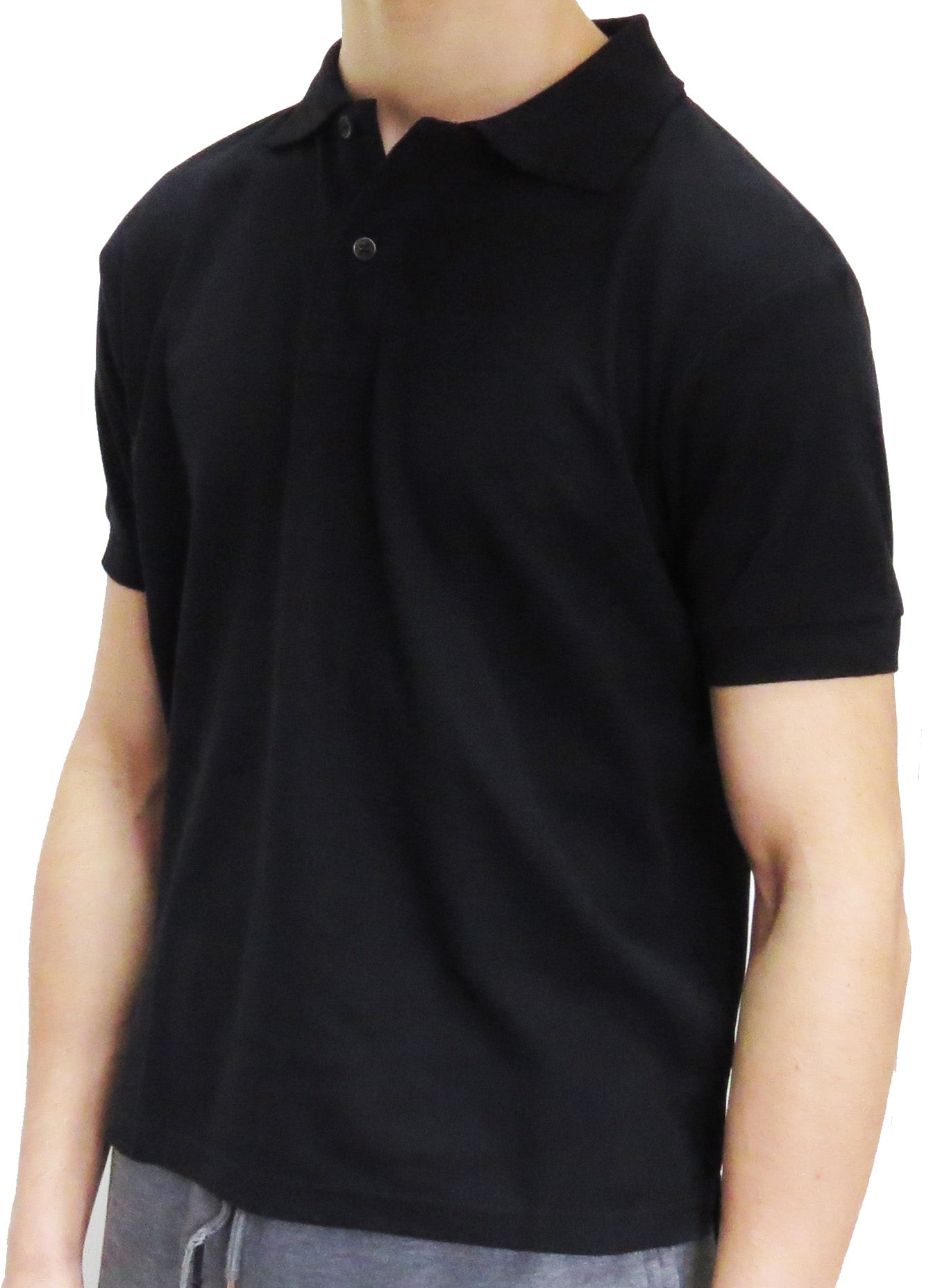 Men's Enfari Short Sleeve Basic Pique Polo Shirt - Comfortable Casual Wear for Work, Golf & Everyday Outfits