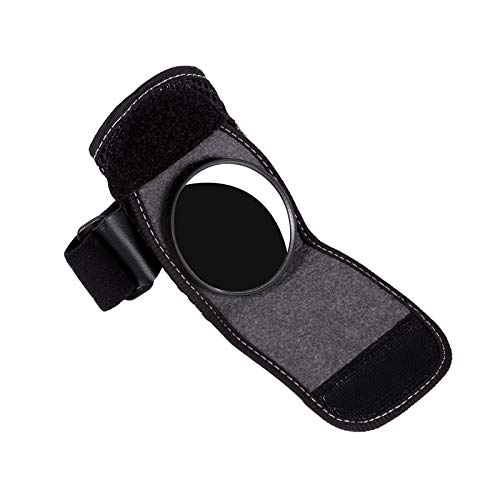 JINSUO Bicycle Wrist Mirror - Adjustable Rearview Wristband for Cycling & Motorcycle Safety - Black Bike Handlebar Reflector for Night Riding - Perfect for Commuting, Road Bikes & Mountain Biking