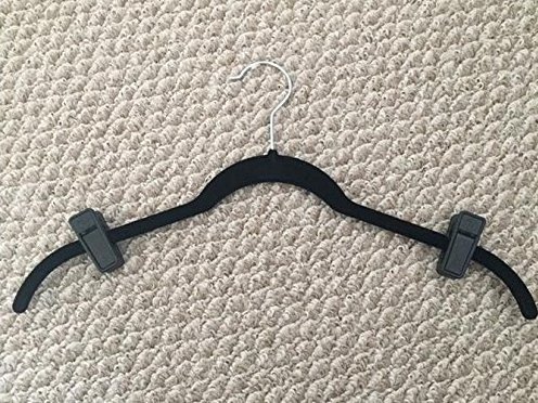 Erioctry Plastic Hanger Clips - 20 Pack Black Slim-Line Pants Hanger Clips with Strong Pinch Grip for Clothes Organization | Perfect for Velvet Hangers, Wardrobe Storage & Space-Saving Closet Solutions