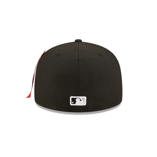 Chicago White Sox Alpha Industry Black 59FIFTY Fitted Hat for Men - Official MLB Baseball Cap for Games, Streetwear & Sports Fashion