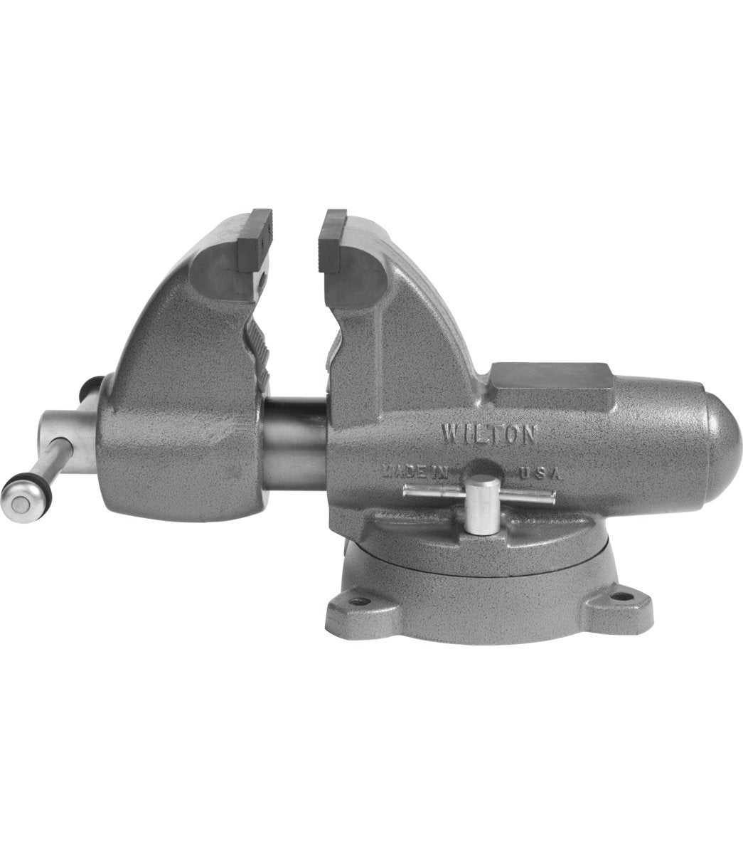 Heavy Duty C 3 Pipe and Bench Vise - 6 Inch Jaw Width, 9 Inch Max Jaw Opening, 6 5/8 Inch Throat Depth - Perfect for Plumbing, Metalworking, and Woodworking Projects