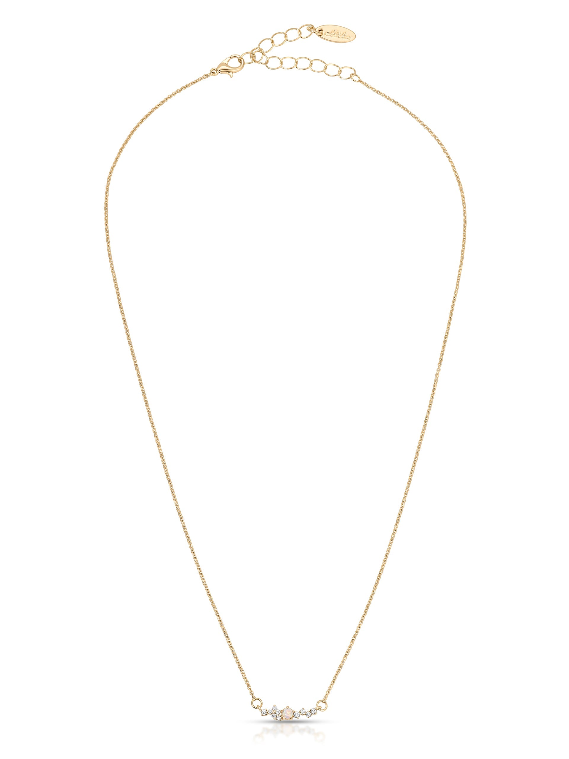 Layered Opal Lariat Necklace Set of 3 - Elegant Stackable Necklaces for Women, Perfect for Weddings, Parties & Everyday Wear
