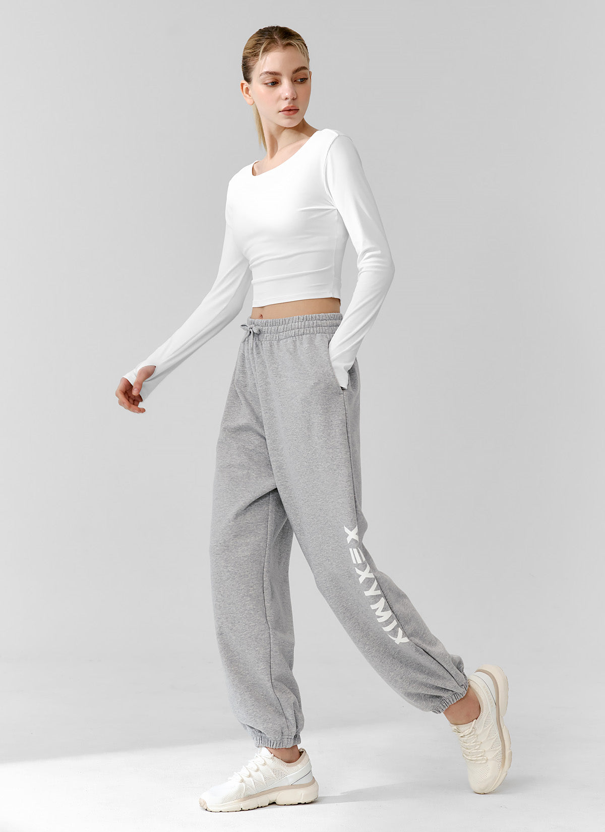 Big Logo Lettering Loose Fit Jogger Pants for Men - Comfortable Casual Sweatpants for Gym, Running, Lounge & Streetwear Fashion