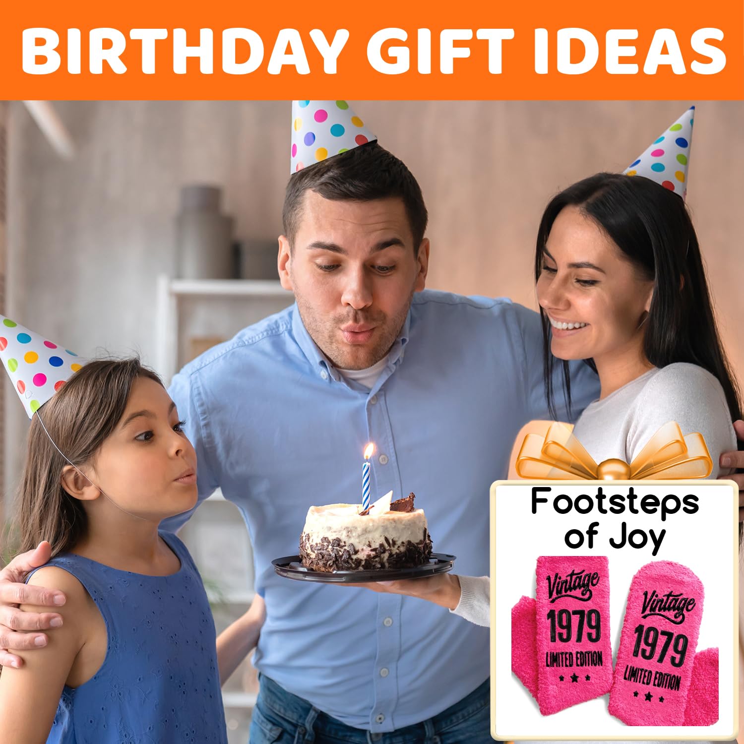 HappyPop Funny Birthday Socks for Women Aged 41-50 - Cute Novelty Gift for Mom, Grandma, Wife - Perfect for Birthday Parties, Gag Gifts & Special Occasions