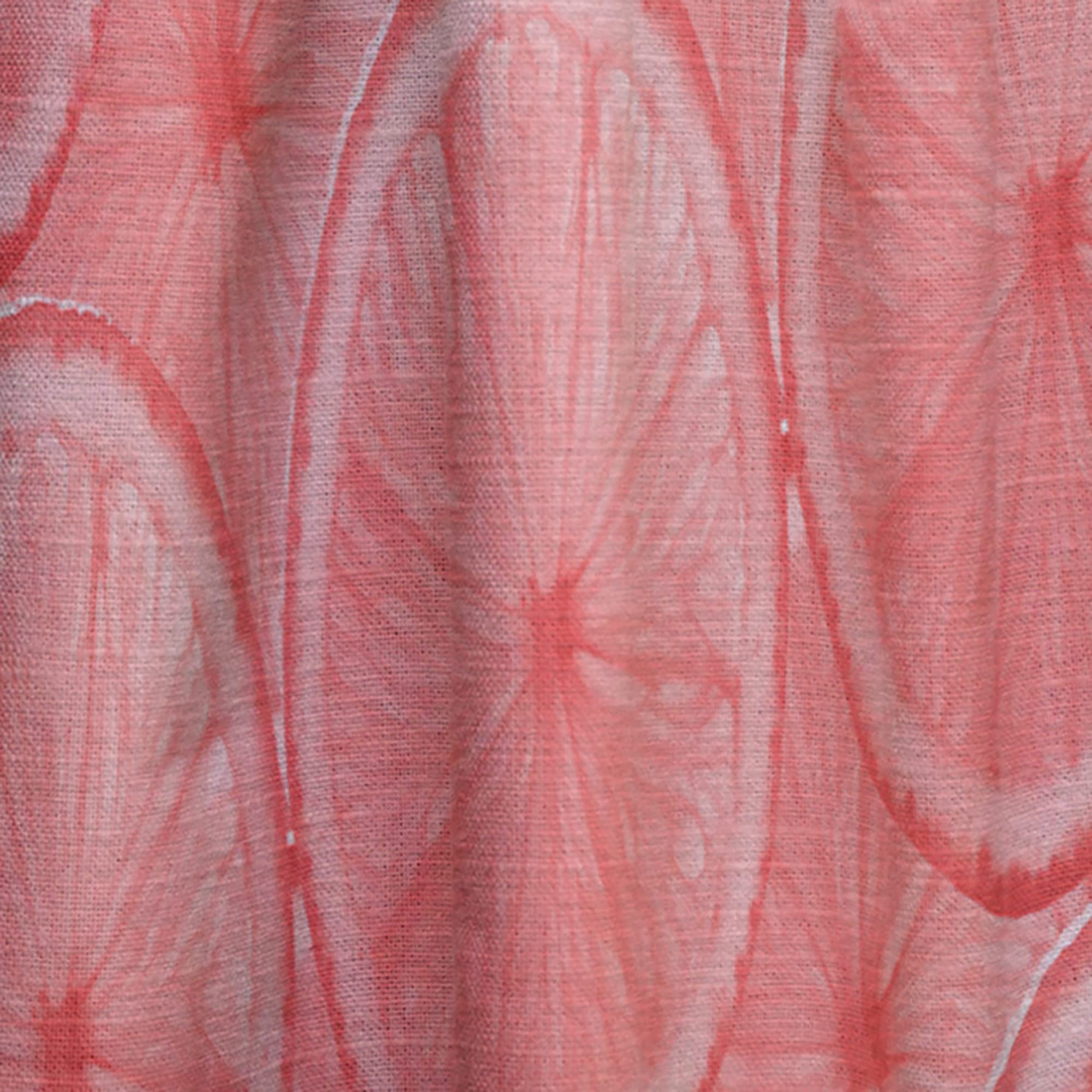 DesignQ Thermal Insulated Curtains - Coral Grapefruit Slices Pattern, 52x95 Inch Single Panel for Bedroom & Living Room | Blackout Drapes for Energy Efficiency & Privacy