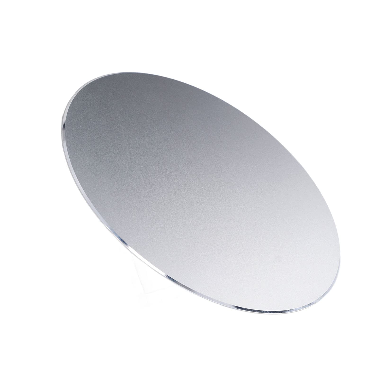 Xirfuni Round Metal Mouse Pad - Smooth Edges, Anti-Slip Design for Gaming, Office & Home Use (Silver) | Perfect for PC, Laptop & Computer Workstations