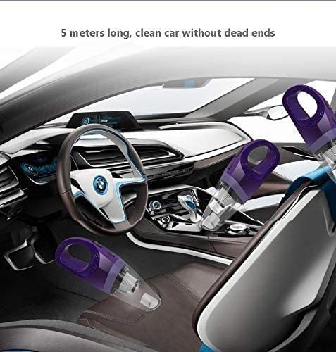 Powerful Handheld Car Vacuum Cleaner - Compact & Portable Wet/Dry Vacuum for Car Interior, Home, Office - Large Suction for Dust, Pet Hair, Crumbs - Easy to Clean Desktop & Tight Spaces (Purple) | Perfect for Cars, RVs, Boats & Home Use