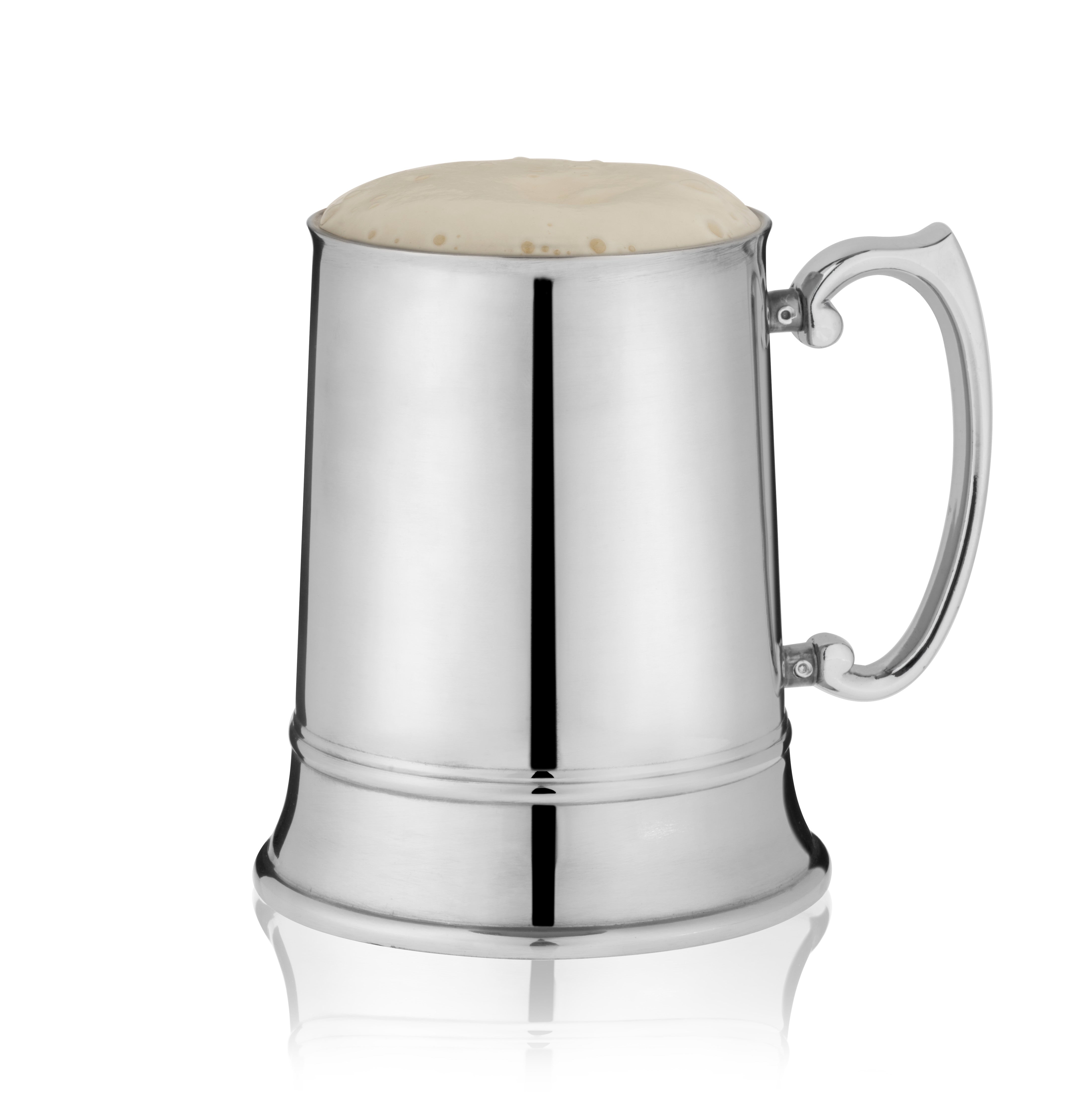 Premium Stainless Steel Beer Stein with Lid - 20oz Insulated German Beer Mug for Cold Drinks - Perfect for Oktoberfest, Camping, BBQs & Outdoor Parties