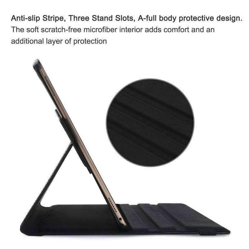 iPad Air 3 10.5 Inch Case (2019 Model A2152/A2123/A2153) - 360 Degree Rotating Leather Smart Cover with Stand for Work, Study & Travel Protection