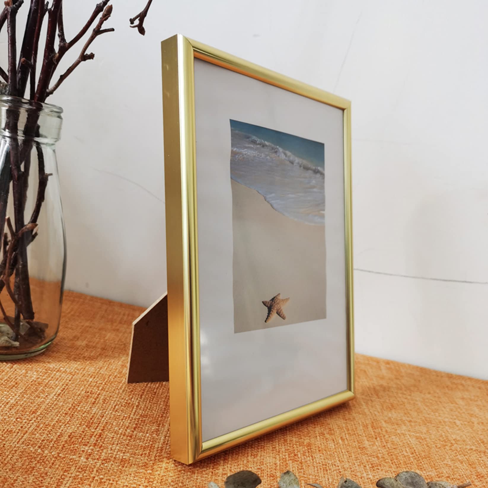 Premium Aluminum Photo Frame with Plexiglass - Wall Hanging Picture Frame for Posters, Certificates & Artwork - Perfect for Home, Office & Gallery Displays