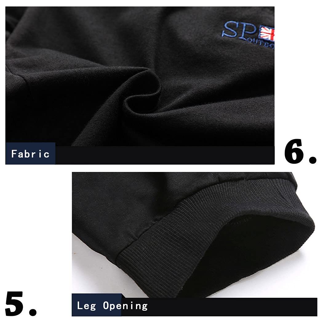 Sun Lorence Men's Casual Sports Jogger Shorts - 3/4 Length Capri Pants, Baggy Jersey Sweatpants for Running, Gym & Lounge Wear - Comfortable Athletic Shorts for Men