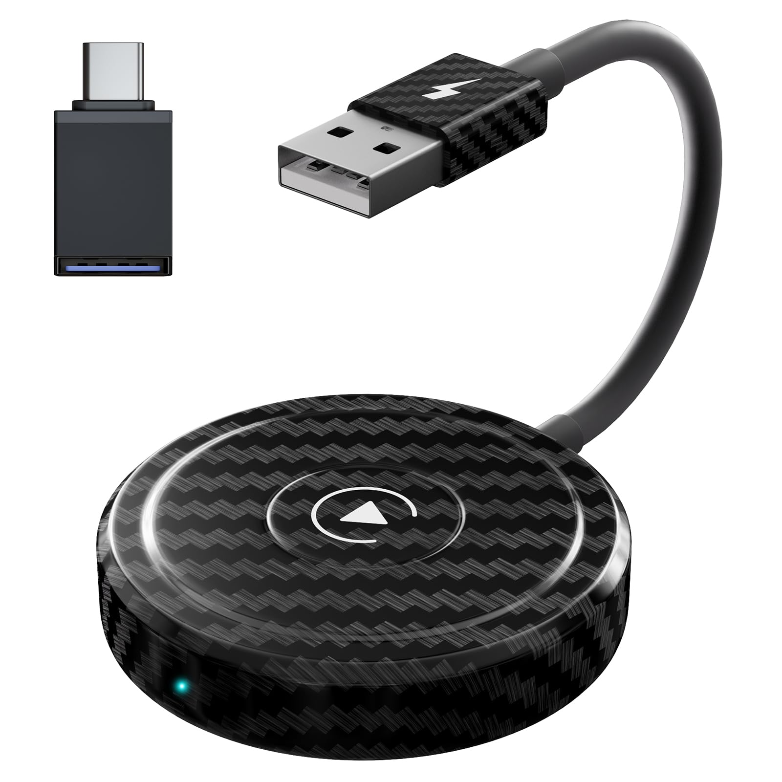 2023 Wireless CarPlay Adapter for iPhone - Convert Wired to Wireless CarPlay, Plug & Play, Online Update, Compatible with OEM Wired CarPlay Cars 2015+ & iPhone - Perfect for Commuting, Road Trips & Hands-Free Driving