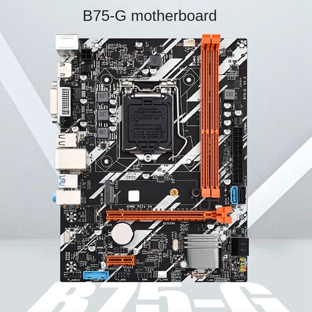 IGUATU B75-G 主板 DDR3 双通道 LGA 1155 CPU PCI-E X16 显卡插槽 笔记本电脑升级 适用于办公与游戏