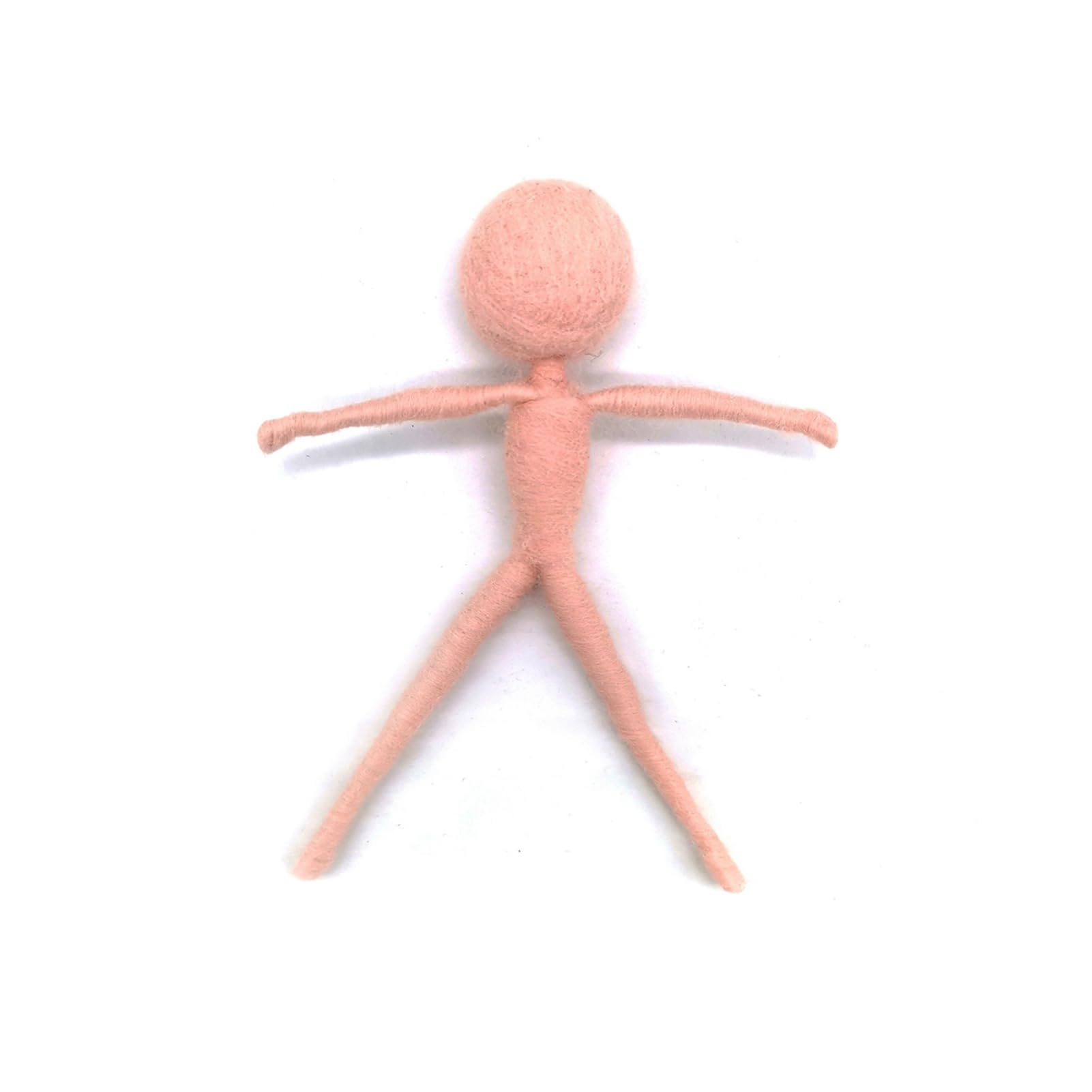 Pre-Made Felt Body Frames 2.8 inch for Needle Felting - DIY Fairy, Mummy, Gnome & Alien Craft Supplies - Perfect for Handmade Dolls, Ornaments & Creative Projects