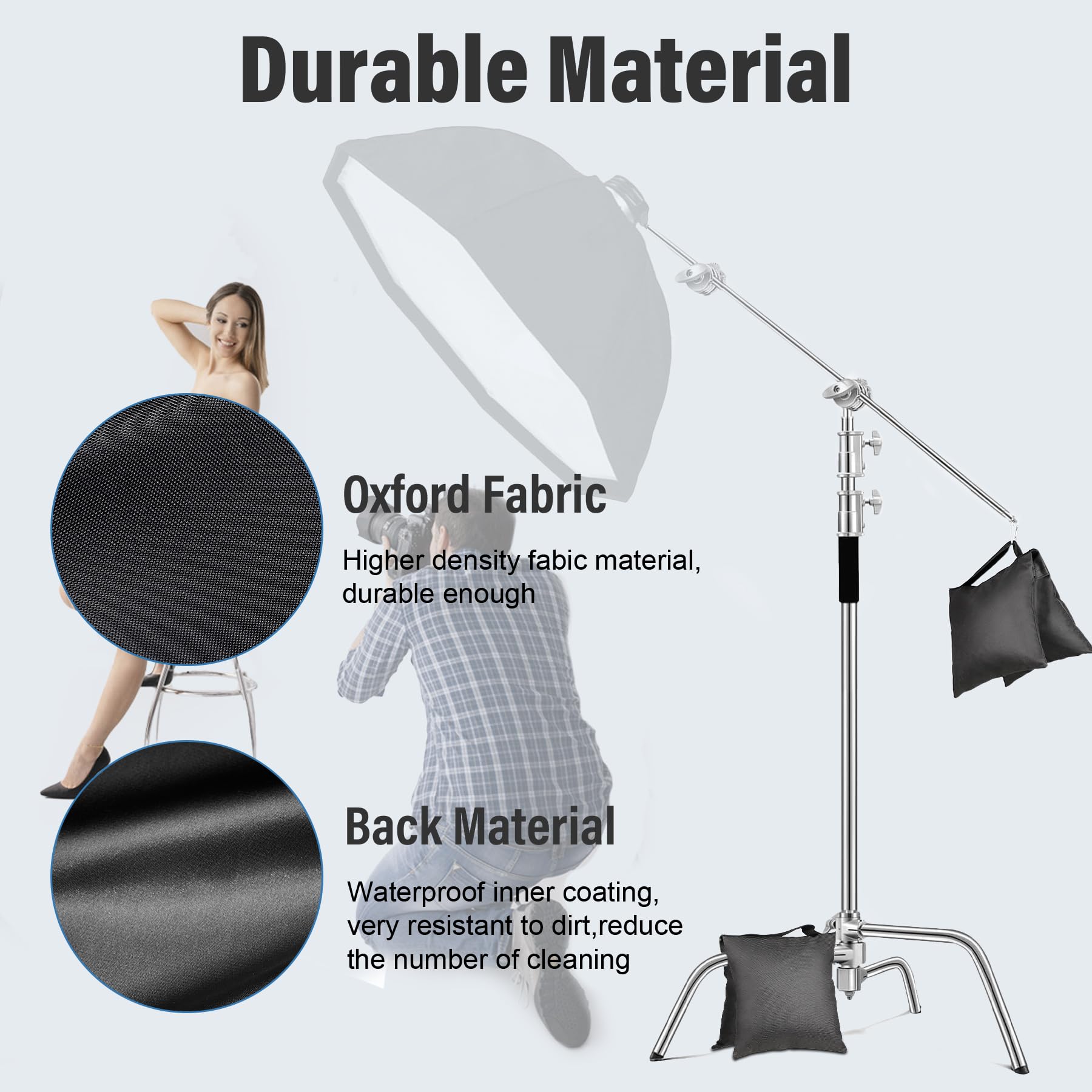 8 Pack Heavy Duty Sandbags for Photo Studio, Canopy, Umbrella Base - Weight Bags for Backdrop Stand, Tripod, Picnic Table & Fishing Chair - Perfect for Outdoor Events, Photography & Camping
