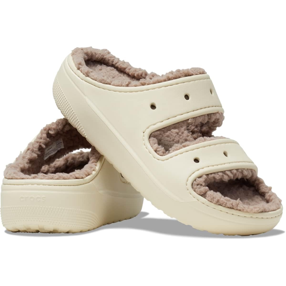 Crocs Unisex-Adult Classic Cozzzy Platform Sandals - Fuzzy Comfort Slide Slippers for Men & Women | Indoor & Outdoor Wear, Lounge, Beach, Poolside