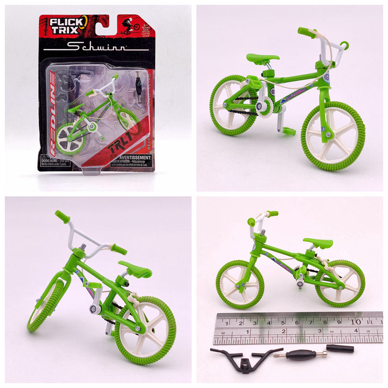 Premium Finger Bike FLICK TRIX Mini BMX Diecast Model Toy - Collectible Miniature Bicycle for Kids & Adults - Perfect for Office Desk Decor, Stress Relief, and Gift Giving