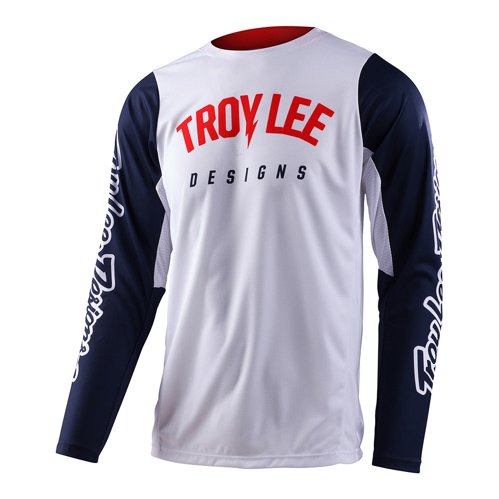 GP Pro Jersey Boltz White/Navy - Premium Performance Baseball Jerseys for Men & Women - Perfect for Games, Practice, and Team Uniforms
