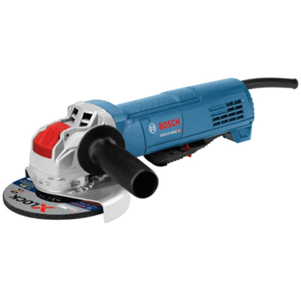 Bosch GWX10-45E 4-1/2 Inch X-LOCK Angle Grinder with Slide Switch - Lightweight & Ergonomic Design for Metal Cutting, Grinding & Polishing - Perfect for DIY Projects & Professional Workshop Use