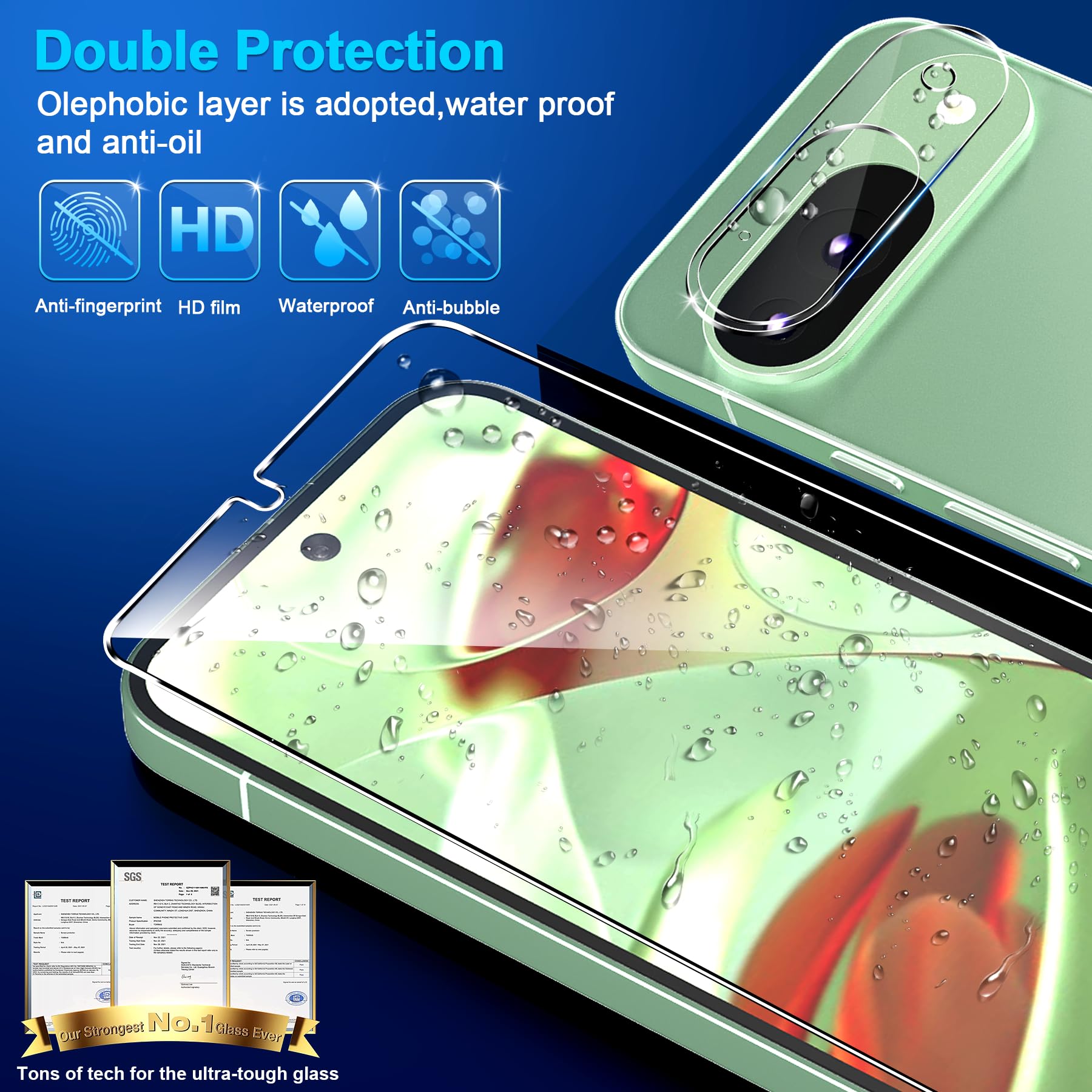 Google Pixel 9 Screen Protector 3-Pack - 9H Tempered Glass with Fingerprint Unlock for Daily Protection