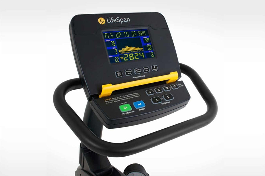 LifeSpan R5i Recumbent Exercise Bike - Low Impact Workout for Home Gym, Seniors & Physical Therapy | Quiet Magnetic Resistance, LCD Display & Comfortable Seat