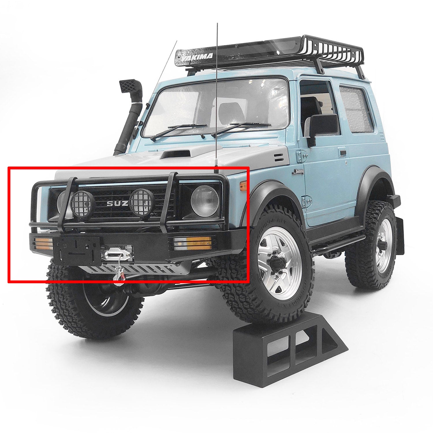 ARB Front Bumper Metal Spare Part for 1:6 Capo Remote Control Off-Road Crawler Car - Durable Upgrade for Sixer1 RC Model Parts - Perfect for Trail Crawling & Rock Racing Scenes