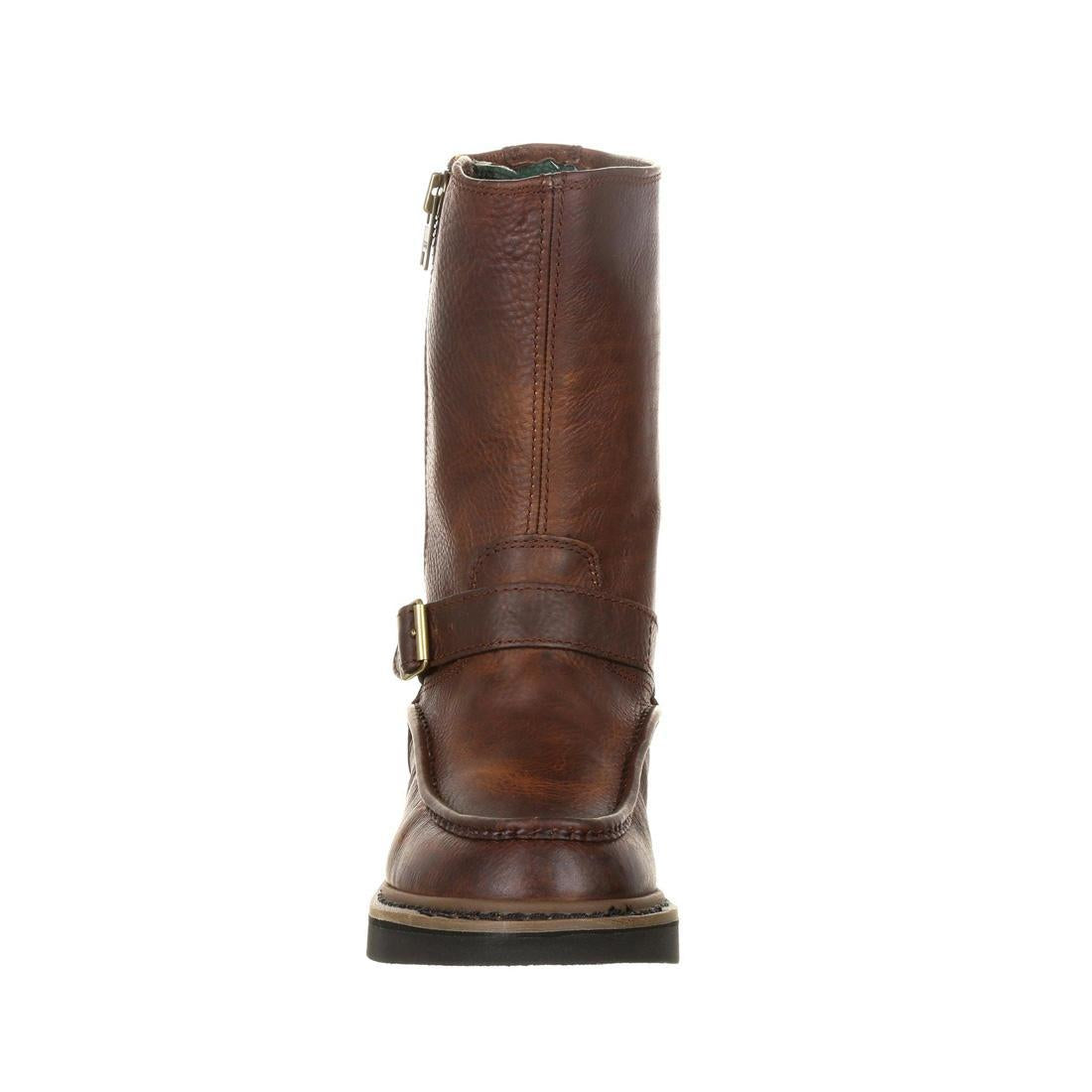 Waterproof Work Boots with Side Zipper - Heavy Duty Wellington Boots for Construction, Gardening & Outdoor Work