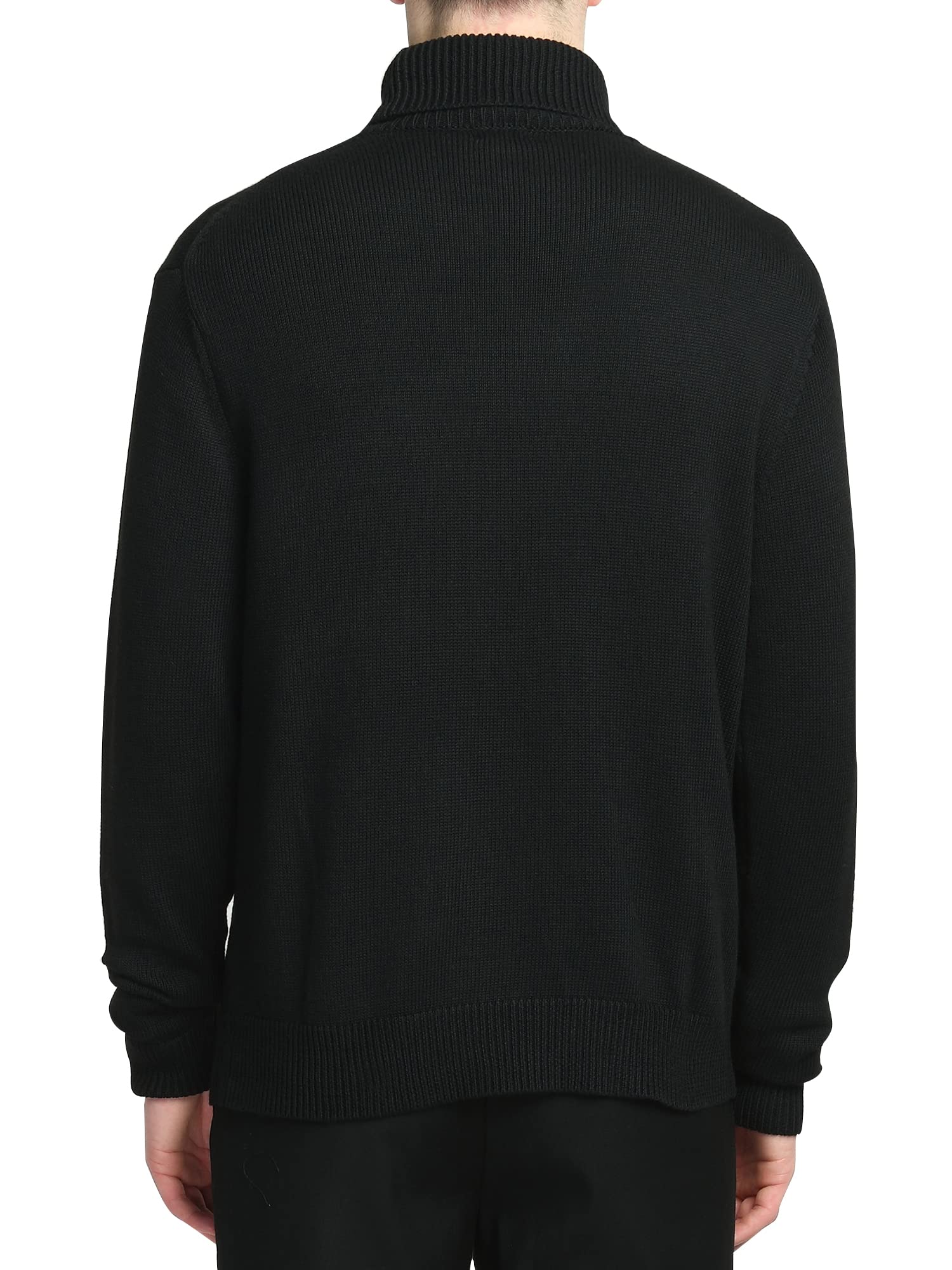 Men's Wool Blend Turtle Neck Sweater - Cozy Winter Pullover for Casual Wear
