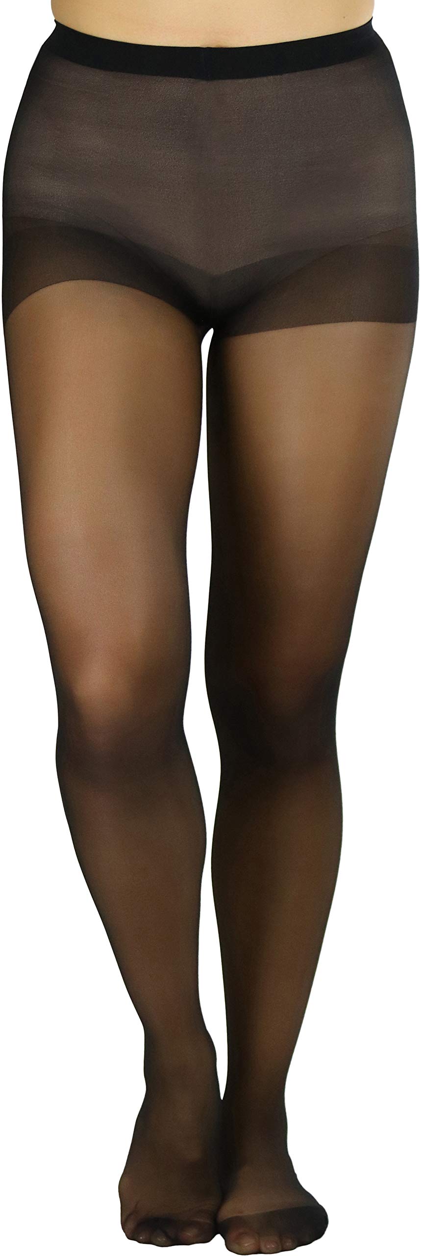 ToBeInStyle Women's Control Top Sheer Pantyhose - Comfortable Footed Tights for Everyday Wear, Work & Formal Occasions