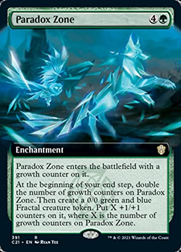 Magic: The Gathering - Paradox Zone (391) - Extended Art Foil - Commander 2021 MTG Card | Collectible Trading Card Game for Commander Deck Building & Strategy Play