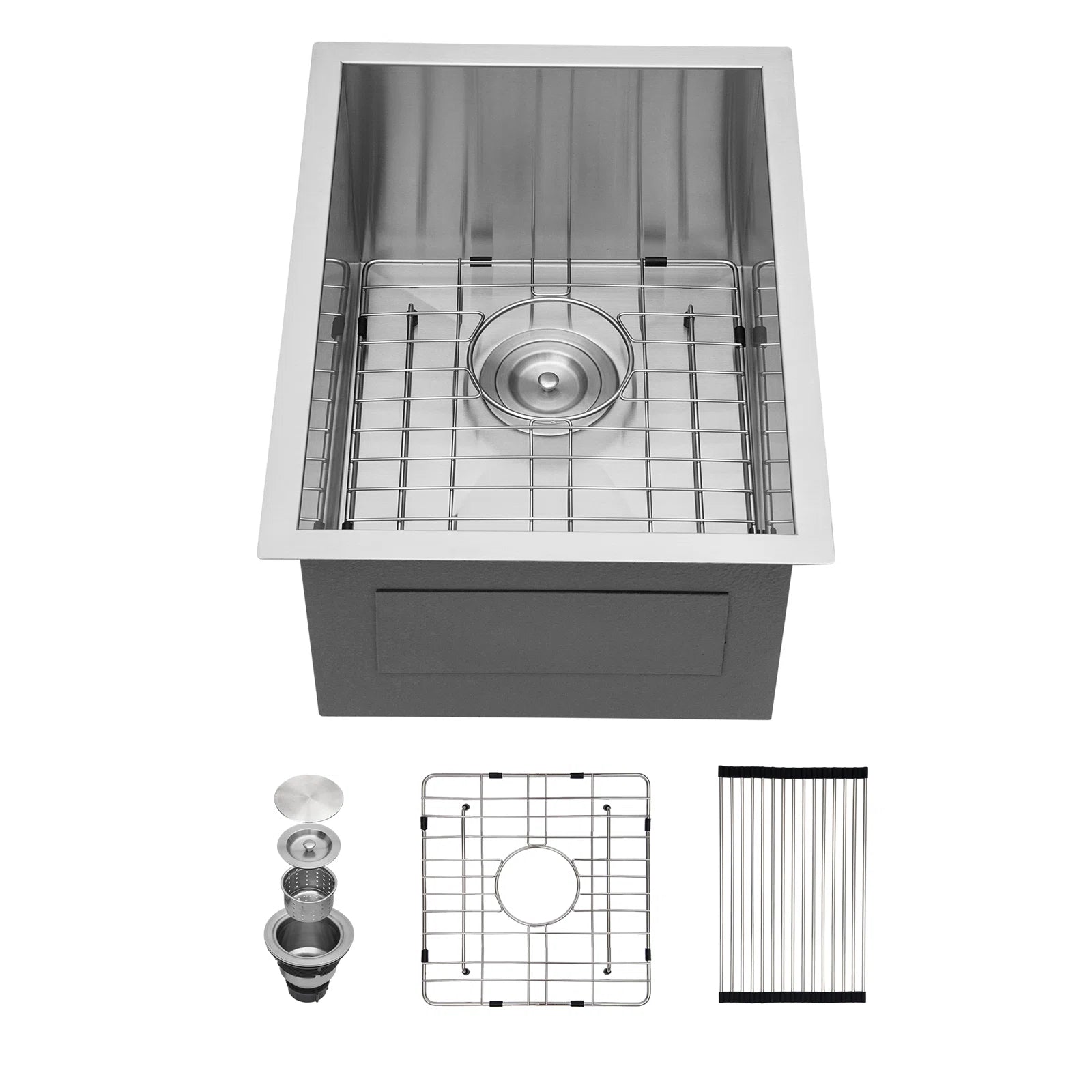 Lordear Stainless Steel Single Bowl Undermount Kitchen Sink - 16 Gauge, Brushed Finish for Modern Farmhouse & Contemporary Homes - Perfect for Meal Prep, Dishwashing & Entertaining