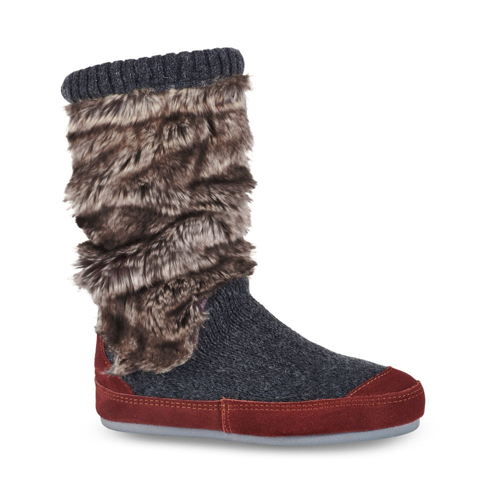 Women's Cozy Slouch Boot Slippers with Non-Slip Indoor/Outdoor Sole - Warm House Shoes for Relaxing at Home, Running Errands & Winter Comfort