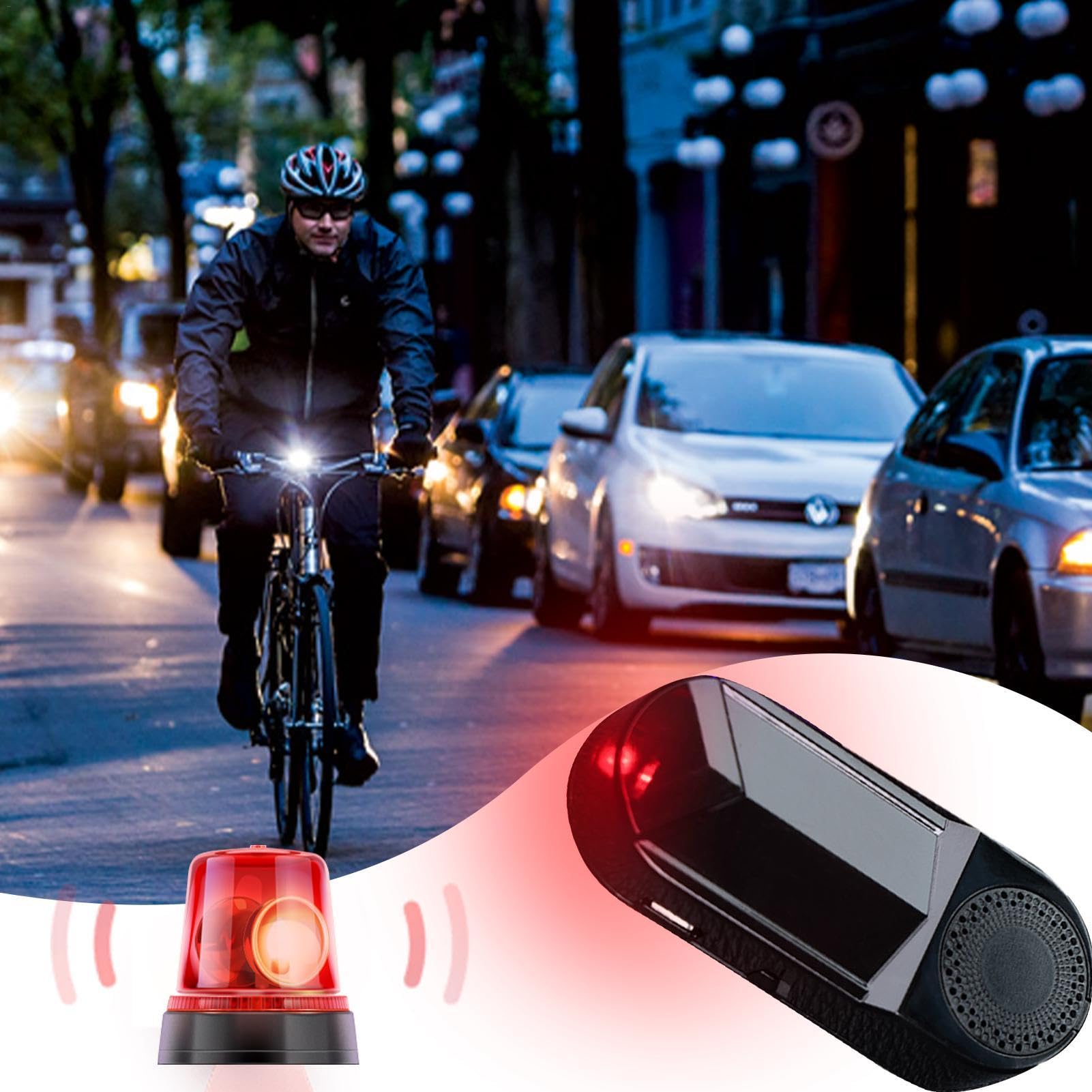 Solar-Powered Fake LED Flashing Car Alarm System with USB Charging - Anti-Theft Vehicle Security Device for Cars, Motorcycles & Trucks | Perfect for Parking Lots, Garages & Outdoor Protection