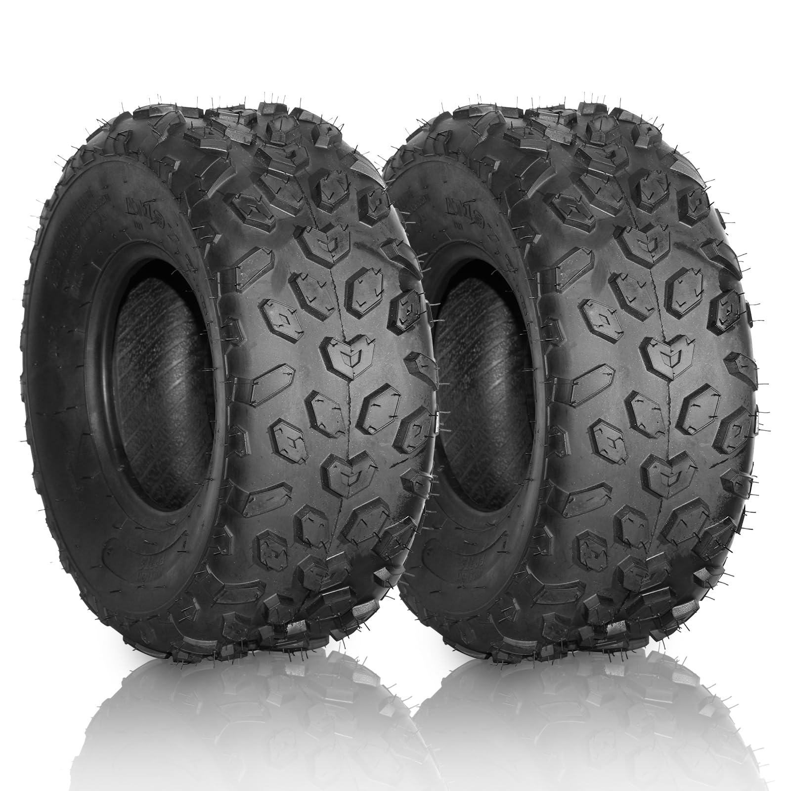 2 Pcs ATV/UTV Sport Tires 19x7.00-8 All Terrain Tubeless Tires 19x7x8 4PR - Heavy Duty Off-Road Tires for ATV, UTV, Golf Carts & Lawn Tractors - Perfect for Mud, Sand, Snow & Rocky Terrains