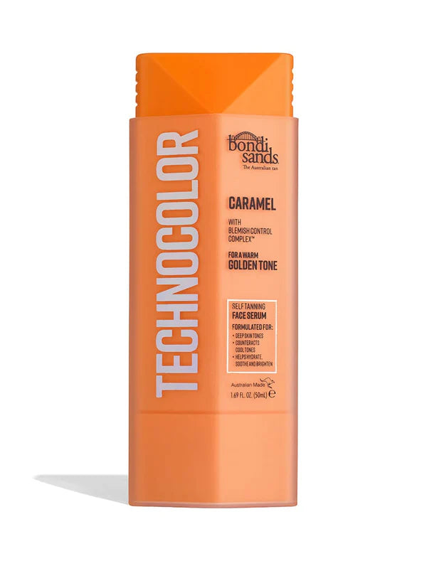 Bondi Sands Technocolor Self Tanning Face Serum - 50ml, 3 Natural Shades for a Sun-Kissed Glow | Perfect for Daily Use, Vacations & Special Occasions