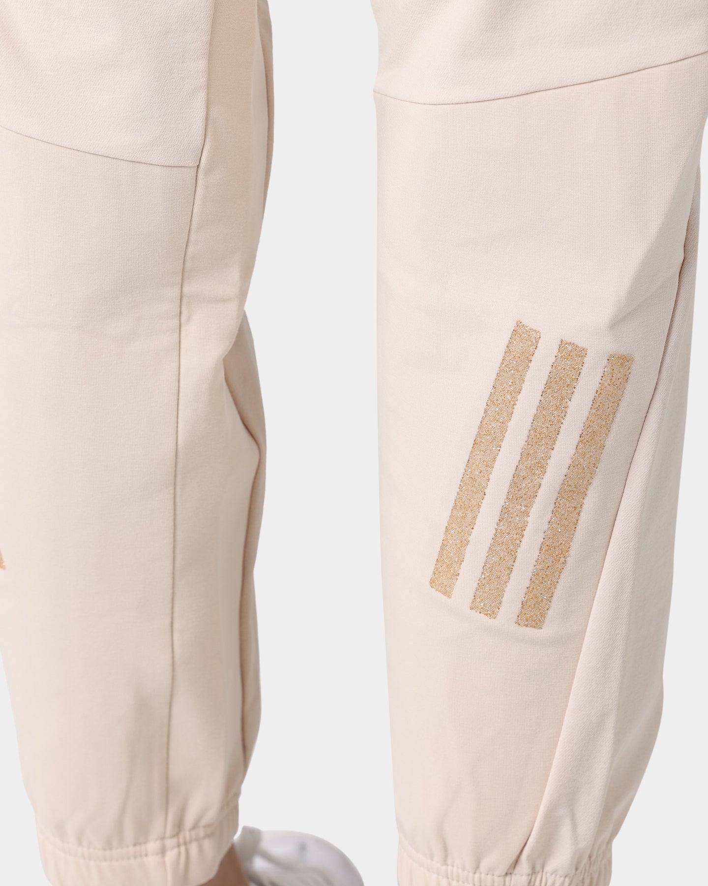 Adidas Women's Swarovski Crystal Embellished Halo Ivory Athletic Pants - Perfect for Yoga, Gym Workouts & Casual Streetwear Fashion